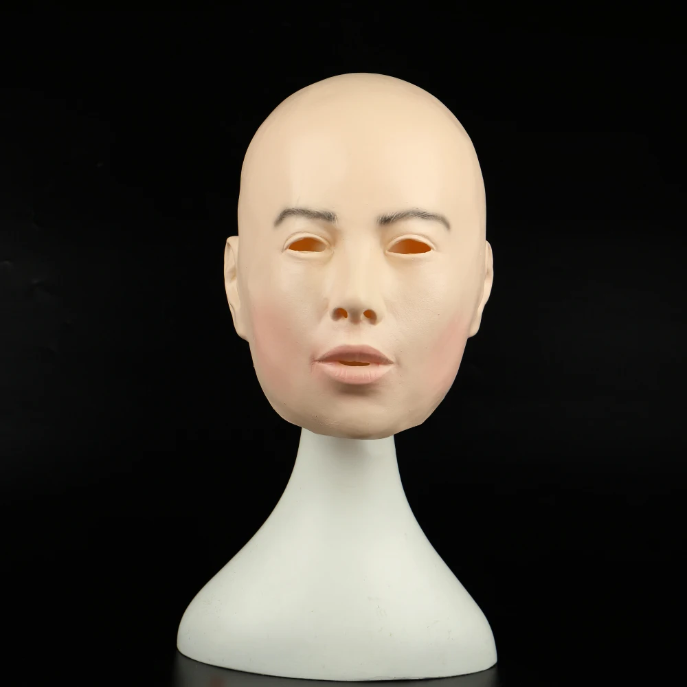 Realistic Female Mask For Halloween Human Female Masquerade Latex Party Mask Sexy Girl Crossdress Costume Cosplay Mask (34)