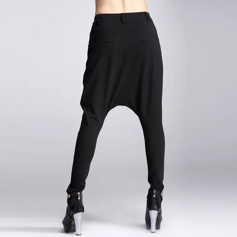 Lápiz Negros Holgados Danza Femenina Bolsillos Mujer Primavera Negro Entrepierna Hip Otoño Pantalones 2016 Harem Hop Moda Gran zOIZqw