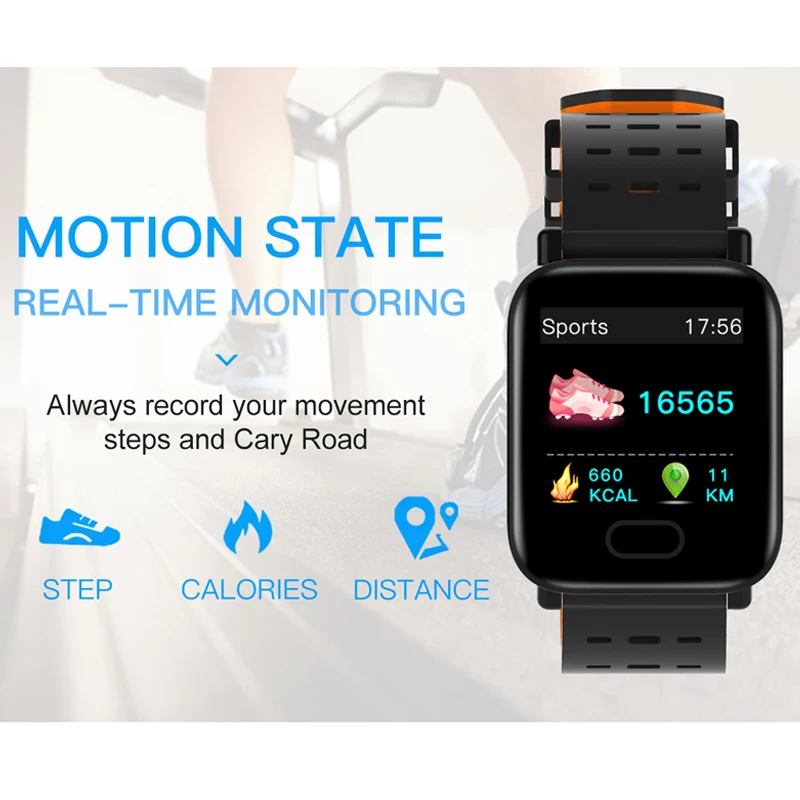 FUWUDIYI A6 Smart Watches Large Color Screen Fitness Tracker Watch Step Counter Activity Monitor Men Smartwatch for IOS Android FUWUDIYI A6 Smart Watches Large Color Screen Fitness Tracker Watch Step Counter Activity Monitor Men Smartwatch for IOS Android