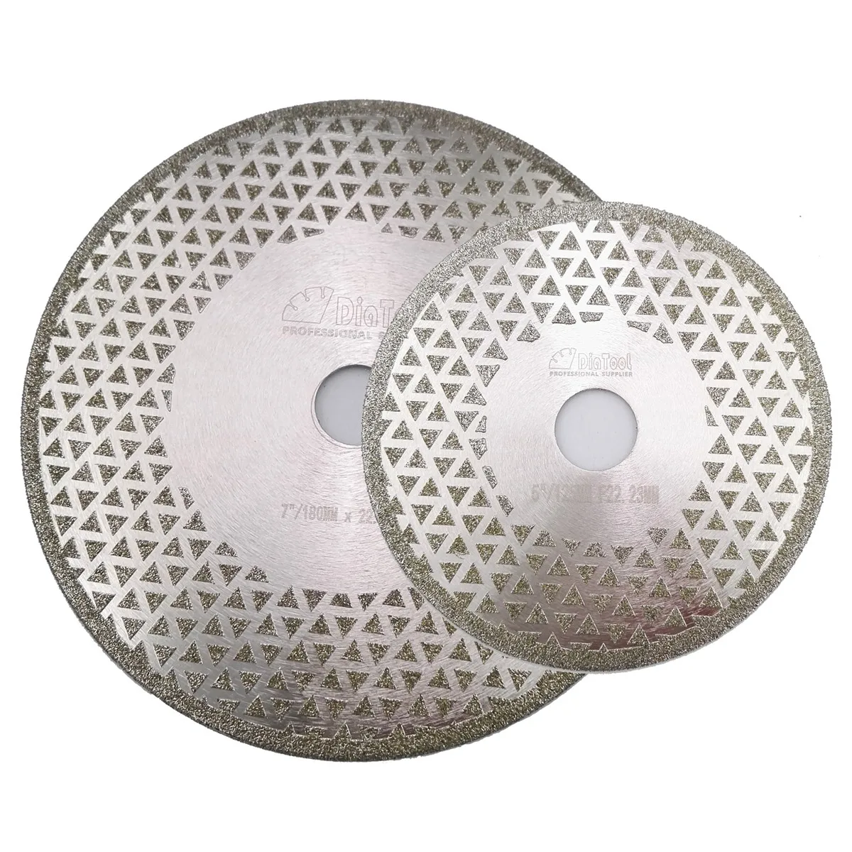 DIATOOL 2pcs Both side coated diamond blade marble granite tile