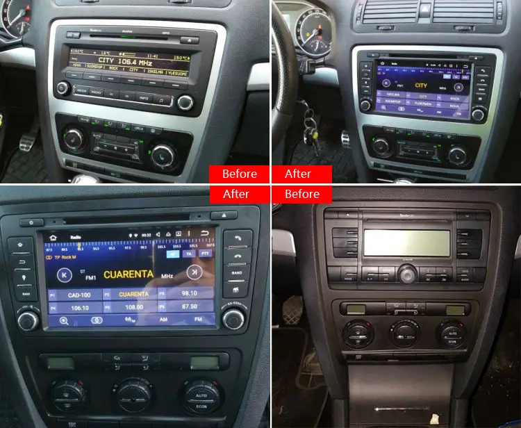 Flash Deal Idoing 2GB+16G Steering-Wheel 2Din Android6.0 For Skoda Octavia 2 Car DVD Multimedia Player Navigation Built-in 3G Dangle Radio 4