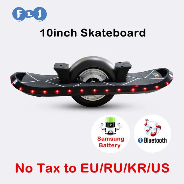 FLJ 10 inch hoverboard одно колесо само балансировки скутер одно колесо электрический скейтборд bluetooth hoverboard со СВЕТОДИОДНОЙ подсветкой