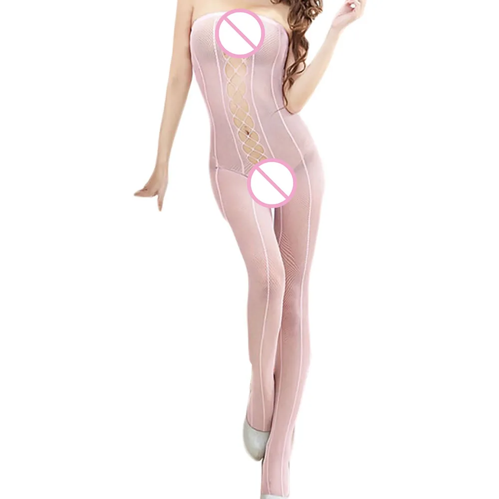 Сексуальный комбинезон с открытой промежностью и глубоким вырезом|lingerie jumpsuit|fishnet