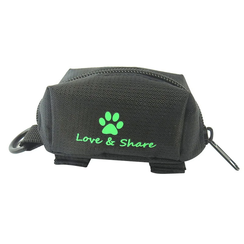 DIDIHOU 1 шт. оксфордская Сумка-держатель, подходящая к собачьим поводкам, сумка для мусора для собак, распределитель, инструменты для домашних животных, кошек, собак - Цвет: black