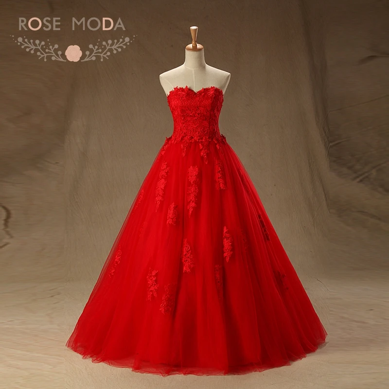 quinceanera dresses red with roses