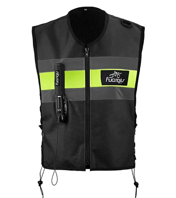 Motorcycle zipper Air-bag Vest Moto Racing Professional Advanced Air Bag system motocross protective airbag BLACK, M