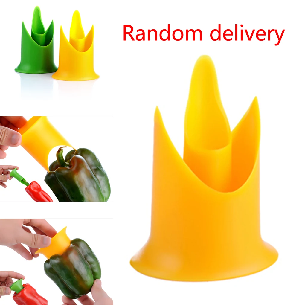 

Multifunctional pepper seeder chili pepper corer seeded two-piece device Pepper Corer 9.6X7X5.5cm kitchen tools