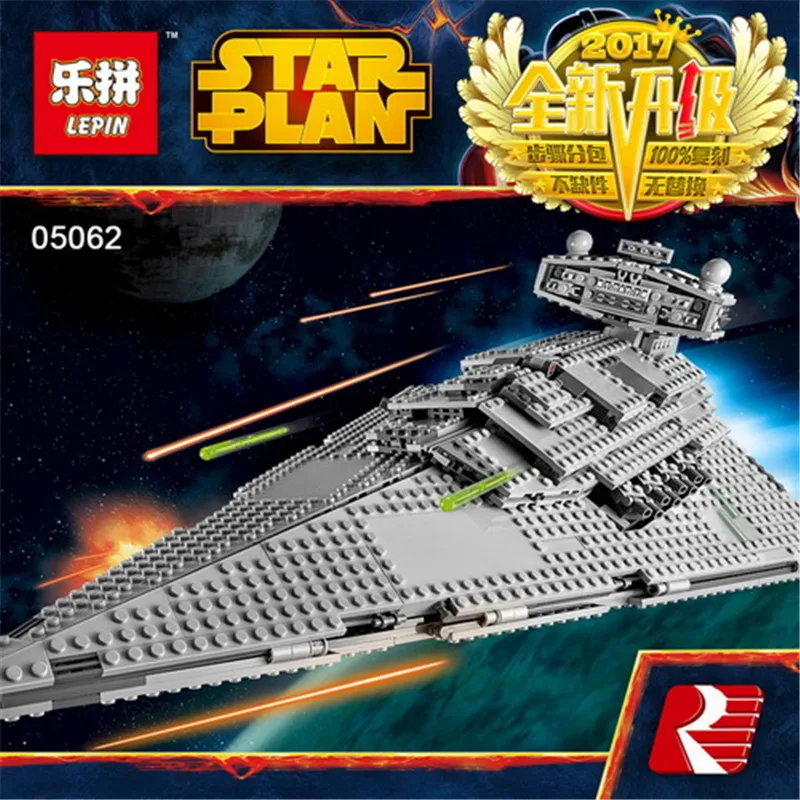 

Lepin 05062 Star Series The Imperial Super Star Destroyer Set Wars Building Blocks Bricks Compatible with 75055 boy Toy 1 order