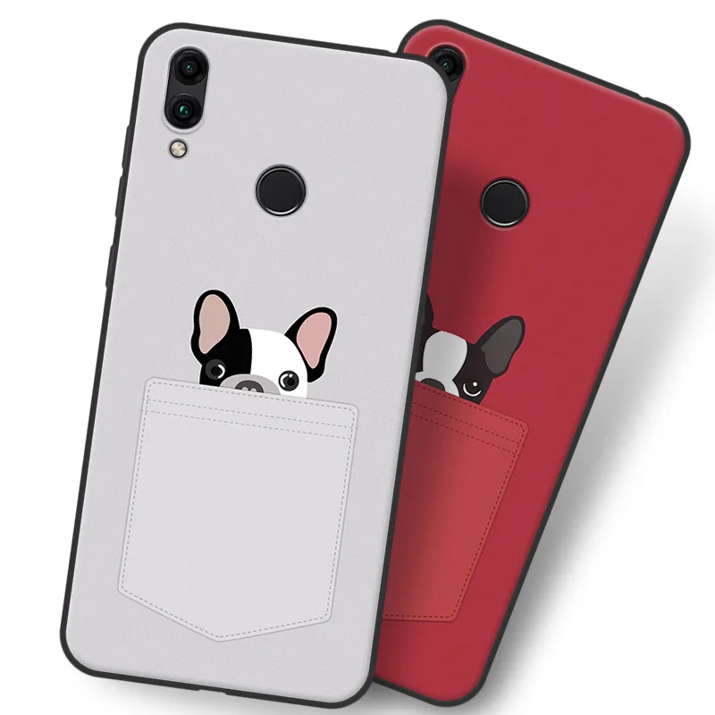 

Cartoon Red Dog Case For Huawei Honor 8C,TPU Painted Mobile Phone Shell Lovely Cartoon Color Painting Case.10 Colors.