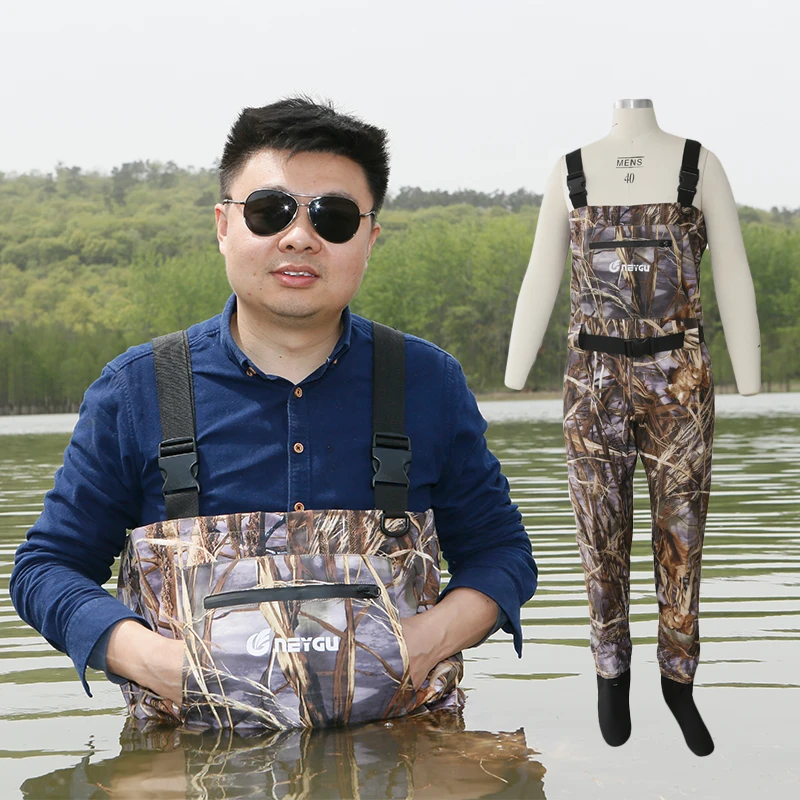 

Waterproof Fly Fishing Wader, Stocking Foot Chest Waders for Family Games, Hunting, Fishing and Rafting