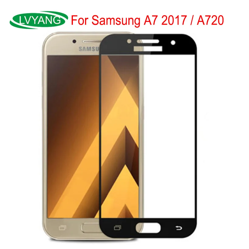 3D полное покрытие для Samsung Galaxy A7 2017 полная версия защита экрана A720 A7200 A720F SM