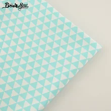 Booksew домашний текстиль хлопок саржевая ткань светильник зеленый треугольник мягкая стеганая ткань Tecido для простыни Детские куклы Beding CM