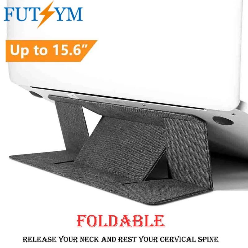 

Portable Invisible Laptop Stand Holder Ultra Thin Seamlessly Detachable Adjustable for APPLE Mac Book Pro Support 10-15.6inch