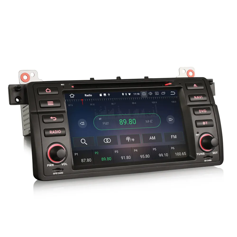 Discount 7" Android 9.0 OS Car DVD Multimedia GPS Radio for BMW E46 (318/320/325) / M3 1998-2006 with External DAB+ Receiver Box Support 1
