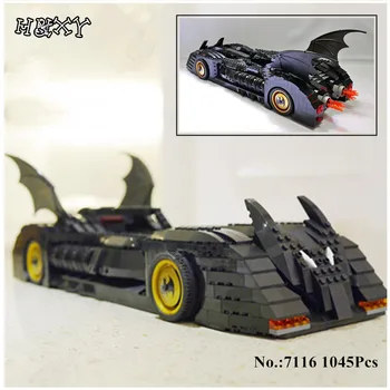 

DHL IN STOCK DECOOL 7116 1045Pcs Super Hero Batman The Ultimate Batmobile Model Building Kits Blocks Bricks Compatible Gift 7784