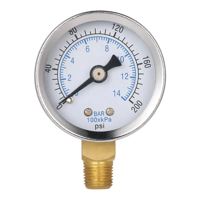 Hydraulic Pressure Gauge 1.5" Air 0-200 PSI 1/8'' NPT 