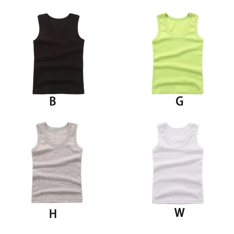 Girls Tank Tops Baby Girls Vest Undershirts Kids Singlet Cotton Underwear Summer Children Tanks Tops Beach Camisoles
