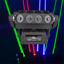 8 глаза паука гамма лазерный Паук огни профессиональные перемещения головы лазерный луч света DMX512 Управление диско DJ Освещение сцены