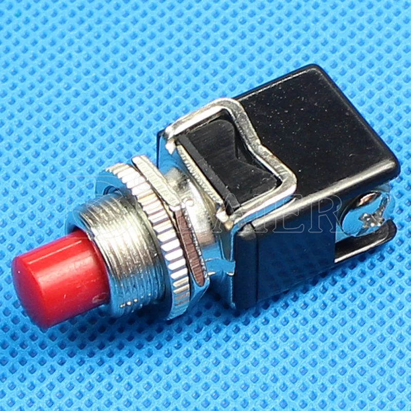100PCS PBS-13B good quality 12MM OFF-momentary ON screw push button switch