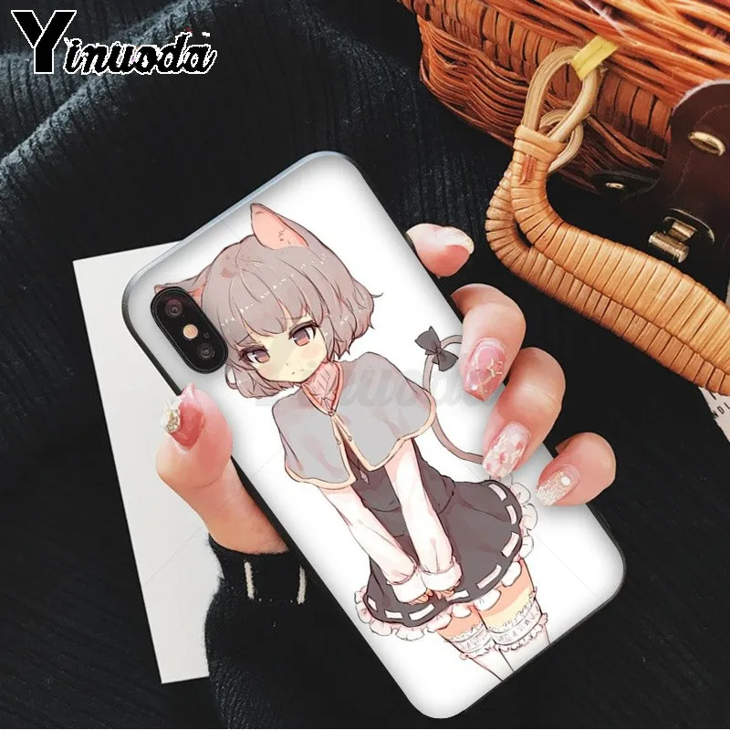 Sexy cartoon the anime kawaii Girl Cat