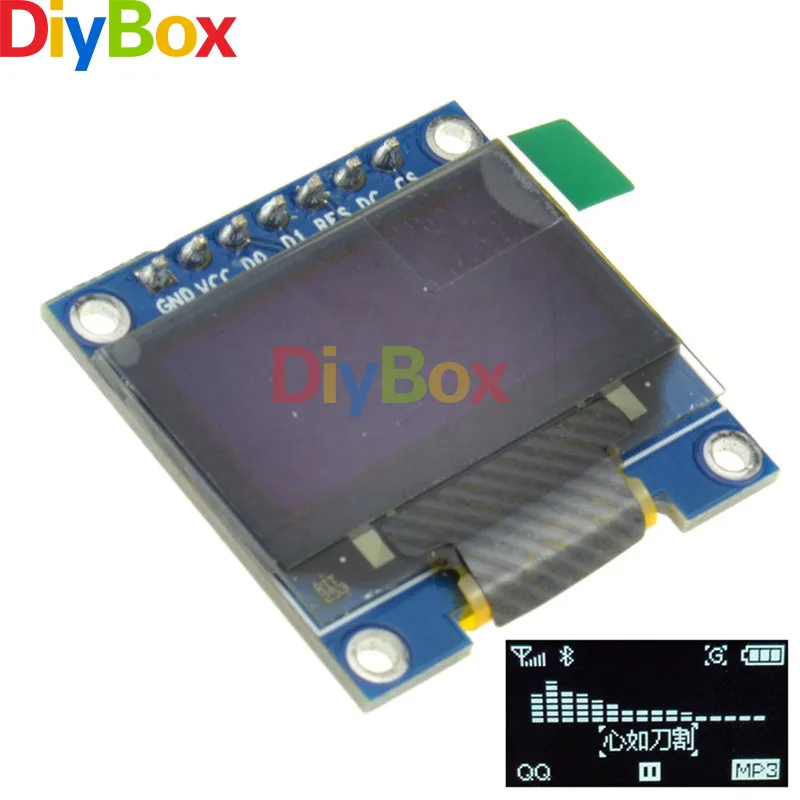 Белый цвет 0,96 дюйма 128X64 OLED дисплей Панель модуль для arduino 0,96 igc/IIC/TWI SSD1306 связи