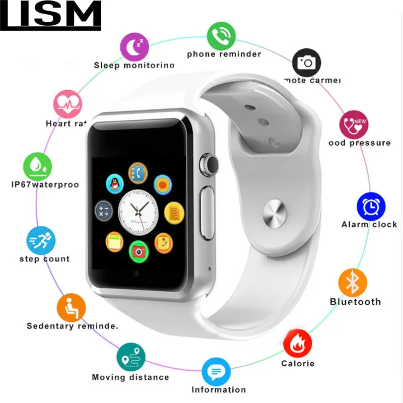 

A1 Bluetooth Smart Watch W8 for Apple Watch with Camera 2G SIM TF Card Slot Smartwatch Phone For Android IPhone Russia T15 Reloj