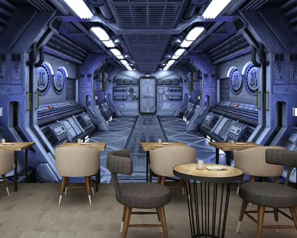 Free Shipping Space Capsule KTV Decorative Mural Custom Hotel Wallpaper Bedroom Mural Fashion Restaurant Decoration Wallpaper Free Shipping Space Capsule KTV Decorative Mural Custom Hotel Wallpaper Bedroom Mural Fashion Restaurant Decoration Wallpaper
