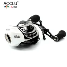 AOCLU super smooth Baitcasting Reel 7+1 stainless steel ball bearings Max Drag Power to 8KG Right/Left Handed Fishing Reel