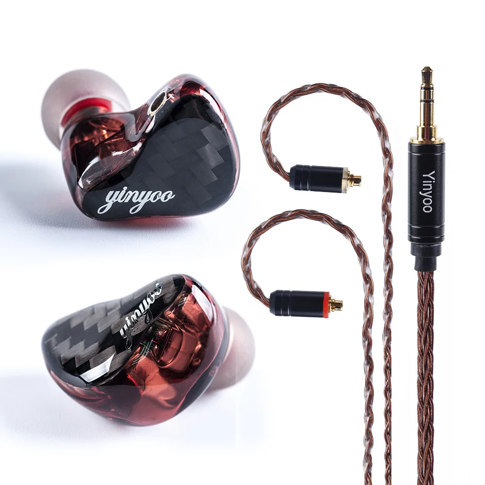 Yinyoo HX4 3BA+1DD Drivers Hybrid In Ear Earphone