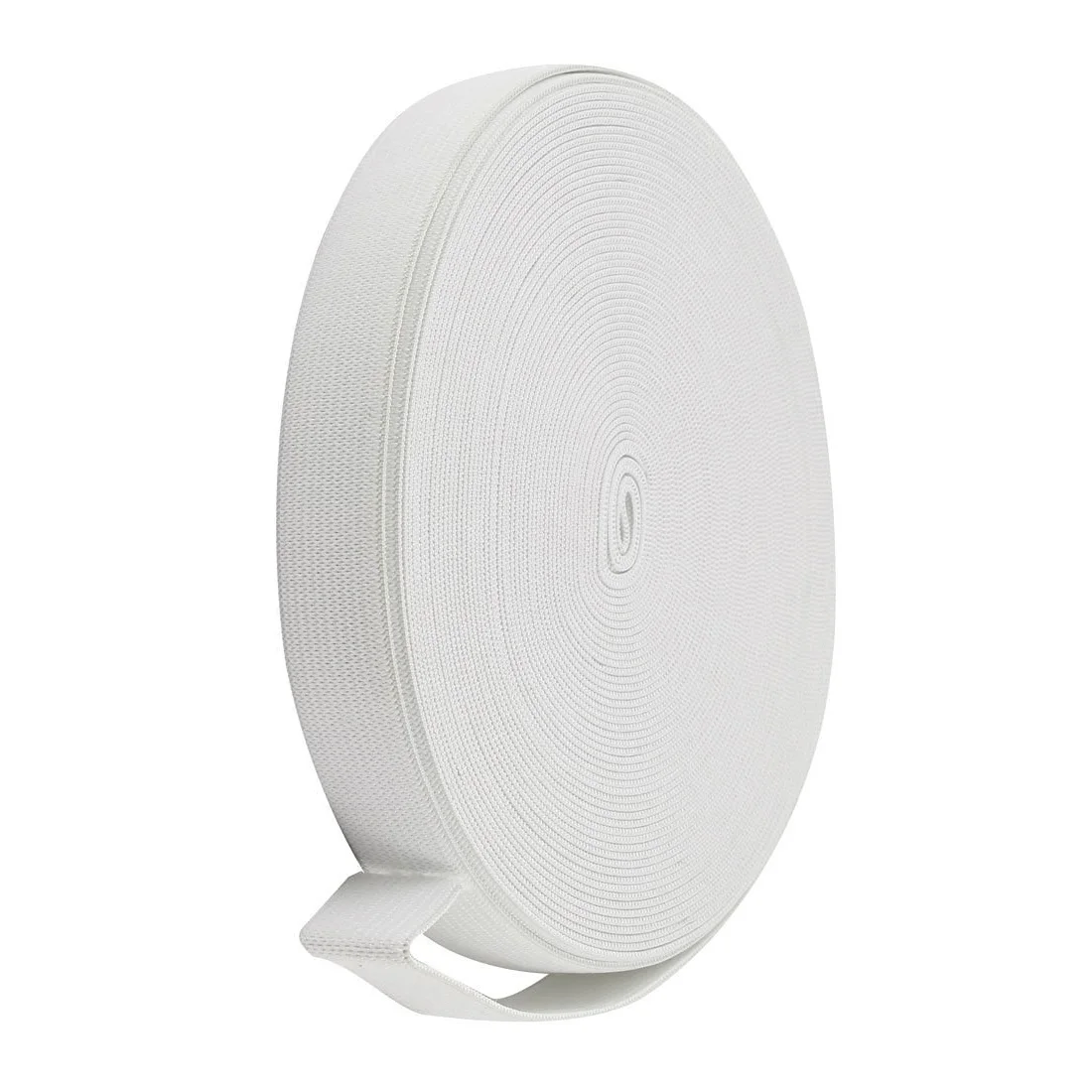 Практичная белая плетеная эластичная лента 18 мм x 12 м для пошива одежды