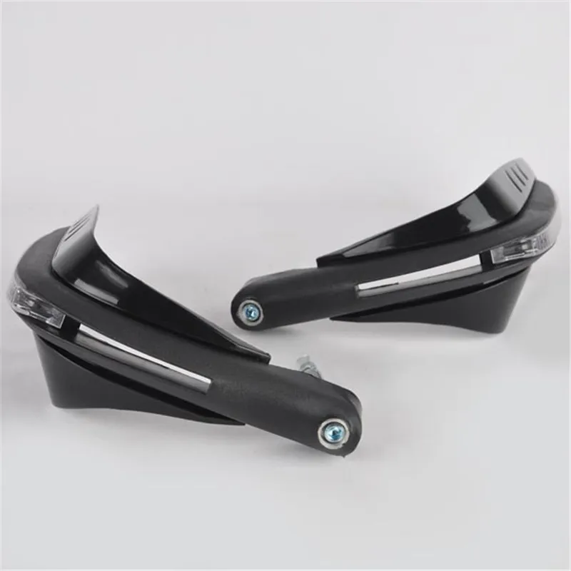 

Black Universal Handlebar Hand Protector w/LED Daytime Runing Light High Quality Plastic Motorcycle Hand Guards