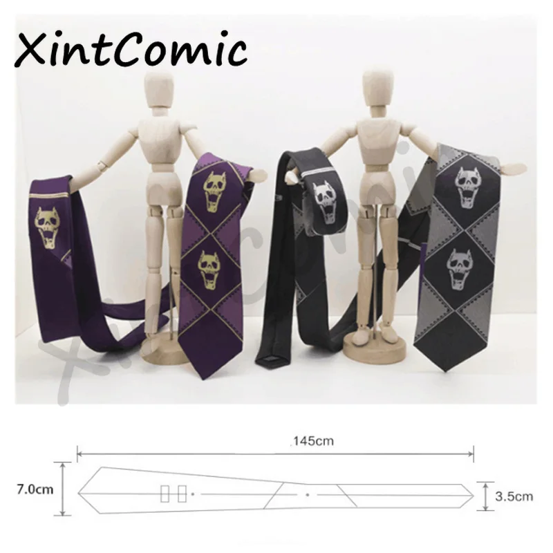 

Japanese Anime JoJo Bizarre Adventure KILLER QUEEN Tie Heavens Door Kira Yoshikage Tie Cosplay Prop Tie 1pcs