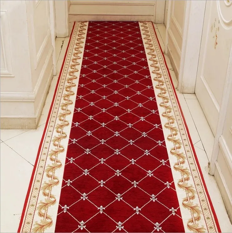 Hotel Carpet Home Decoration Corridor Entrance/Hallway Doormat Anti-Slip Stairs Carpet Living Room Bedroom Rug Wedding