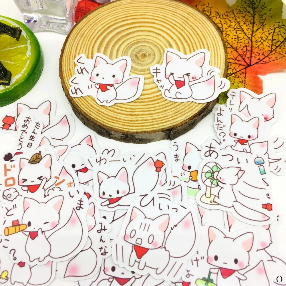 

40 Pcs Naughty white Cartoon Sticker Waterproof For book Laptop Moto Skateboard Luggage Guitar Furnitur Decal Toy Stickers