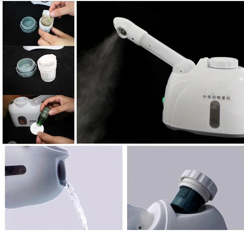 

Beauty Instrument Herbal Vaporizer Aroma Ozone Vaporizer Face Sauna Spa Facial Steamer Thermal Steam Humidifier Skin Care Tool