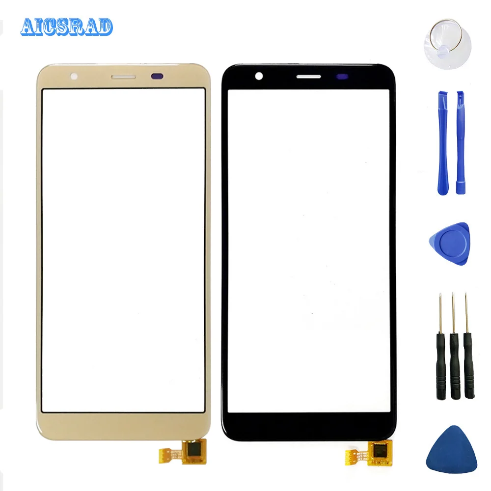 

AICSRAD white front glass For ulefone S1 Touch Screen Lens Sensor Touch Panel Replacement Mobile Accessories s 1 no lcd +Tools