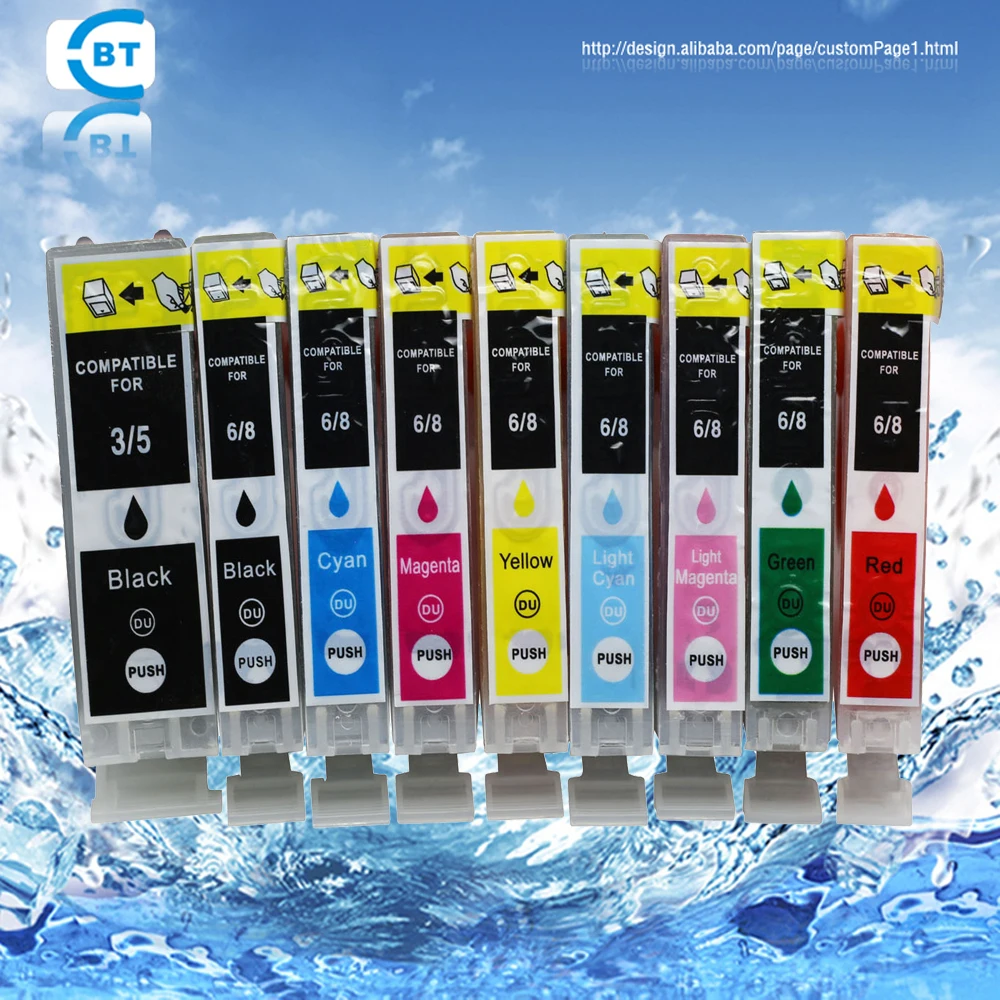 8 шт. чернильный картридж для принтера pro9000|ink cartridge|canon pgi-5bkcartridge for printer |