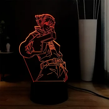 

New Arrival Game of Figure Cool Ezreal 3D Acrylic Sheet 7 Color Change LED PCS Illusion RGB DEC Home Table Night Lamp Kids Gift