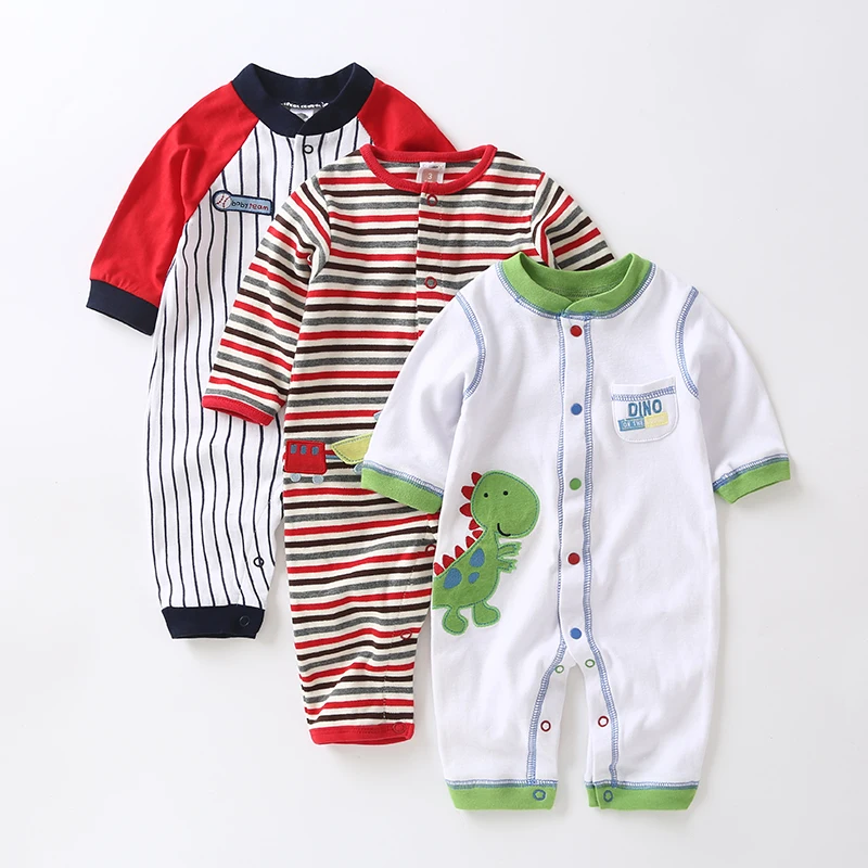 

Spring and autumn new baby jumpsuit, a variety of cartoon patterns.