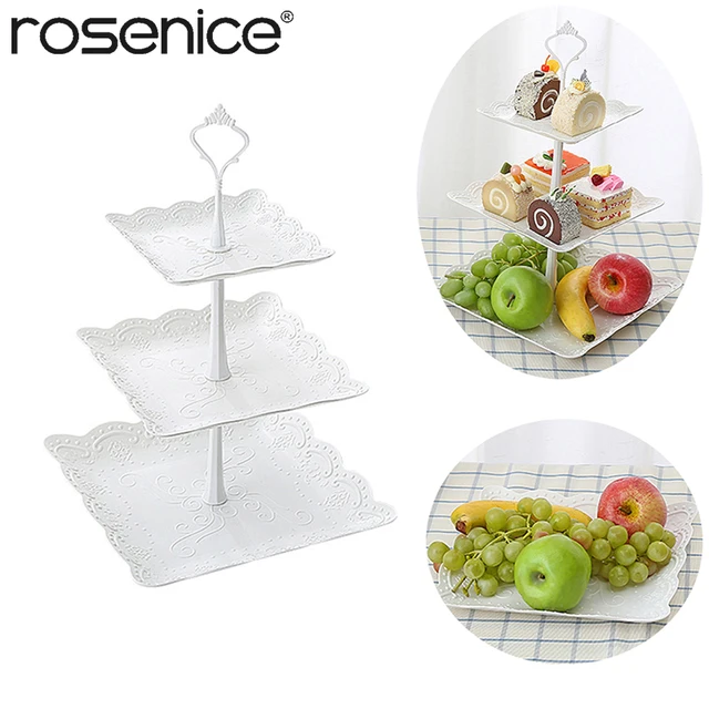 Three Tier Cake Display Stand Fruit Plate Afternoon Tea Party Three Tier Cake Display Stand Fruit Plate Afternoon Tea Party Serving Platter Cupcake Dessert