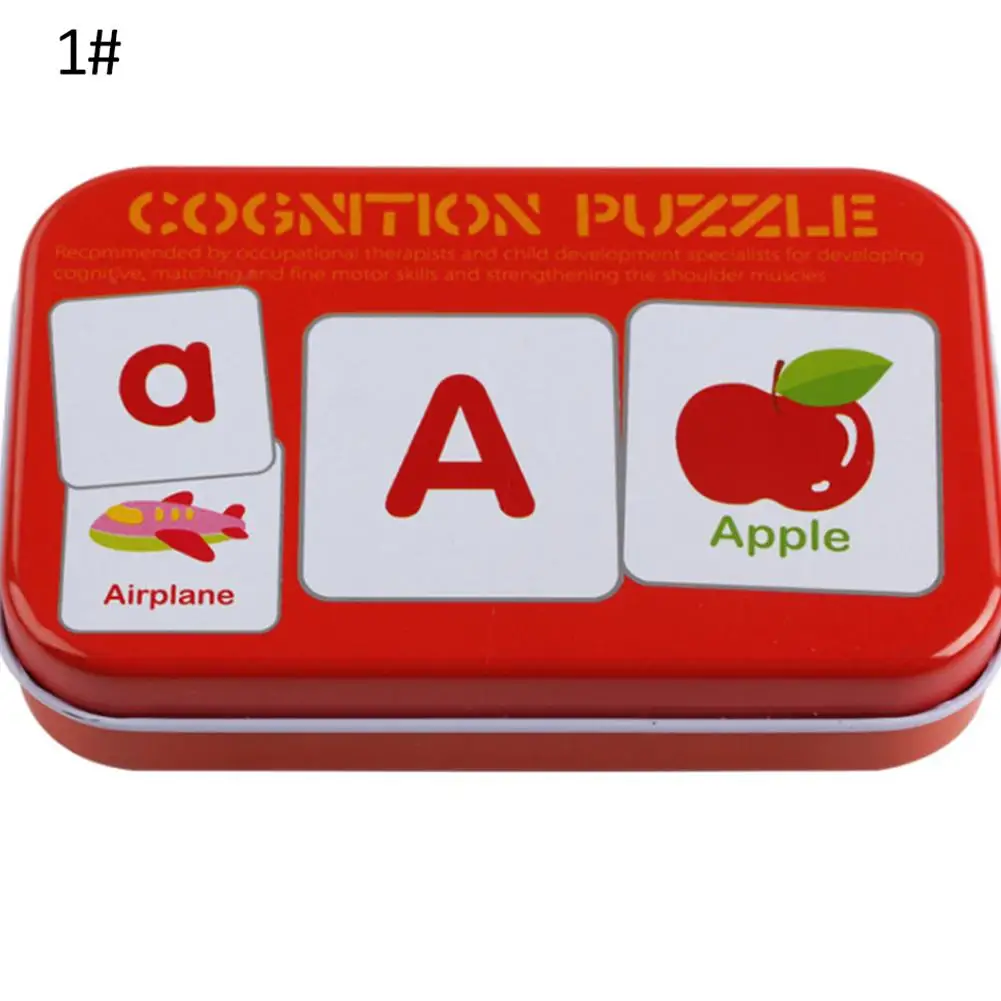 32Pcs/Box Baby Cartoon Educational Matching Cards Children Puzzles Game Toy