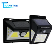 Светодиодный фонарик на солнечных батареях Наружное освещение PIR датчик движения настенные светильники водонепроницаемые энергосберегающие солнечные лампы для сада крыльцо