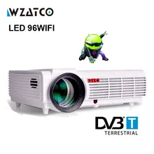 LED96 Android 4.4 WI-FI 5500 люмен видео HDMI dvb-t ТВ Full HD 1080 P домашнего кинотеатра 3D светодиодный проектор projetor proyector bt96