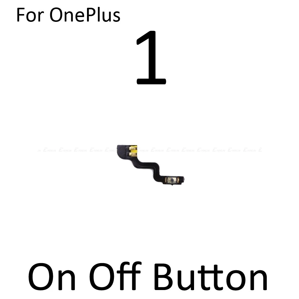 Бесшумный переключатель питания лента-брелок запасная часть для OnePlus X 1 2 3 3T 5 5T 6 6T 7 Pro кнопка включения/выключения громкости управление гибким кабелем - Цвет: On Off For OnePlus 1