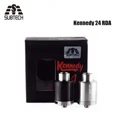 SUB TWO Kennedy 24 Rebuildable rda-атомайзер 24 мм Диаметр SS черная латунная электронная сигарета vape ручка RDA для 510 Распылитель на резьбе