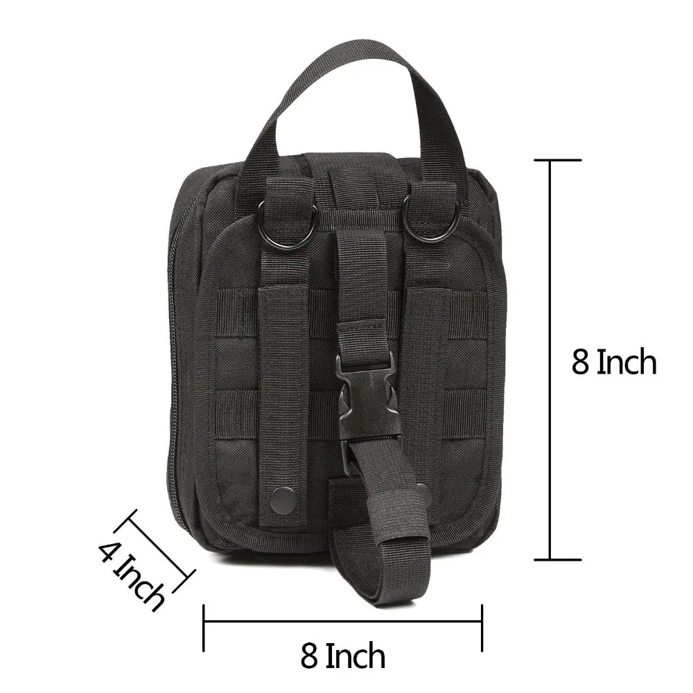 Impermeable al aire libre de viaje de Kits de primeros auxilios de la tela de Oxford cintura táctico Pack Camping escalada negro caso de emergencia Venta caliente