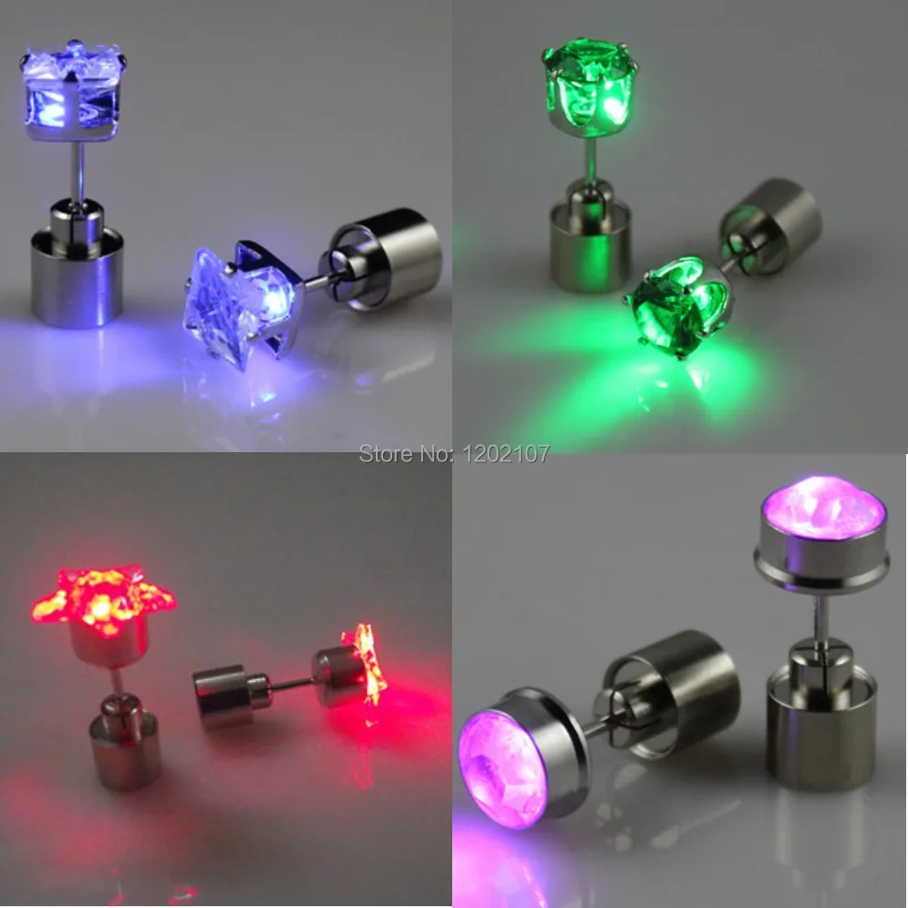 light up cz earrings