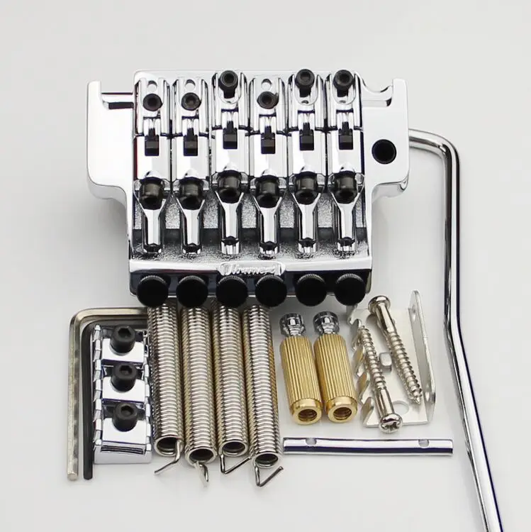 

1 pkg Licensed FR chrome Guitar Tremolo Bridge Parts System New