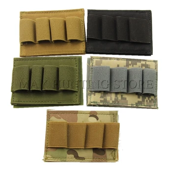 

5 Colors Paintball Hunting 4 Round Shotgun Shell 12 Gauge Ammo Carrier Holder