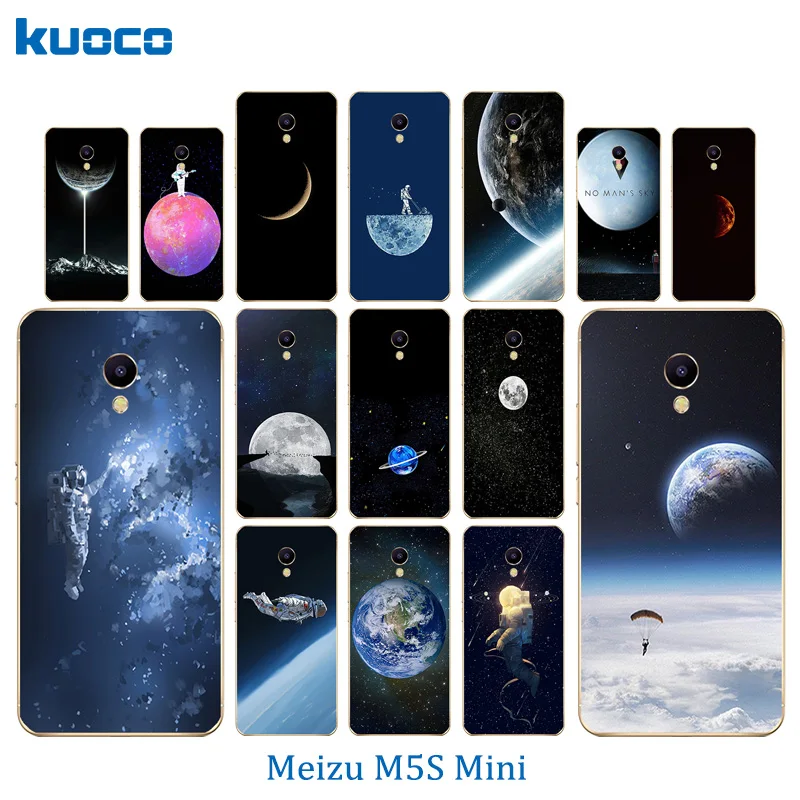5 2 дюйма для Meizu M5S мини Силиконовый Модный чехол телефона Meilan m5s Роскошный M5s Space